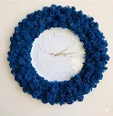 Royal Blue Moss Wall Clock