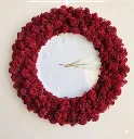 Red Moss Wall Clock
