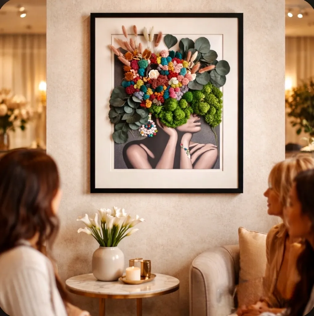 Blooming Beauty – Moss Woman Portrait