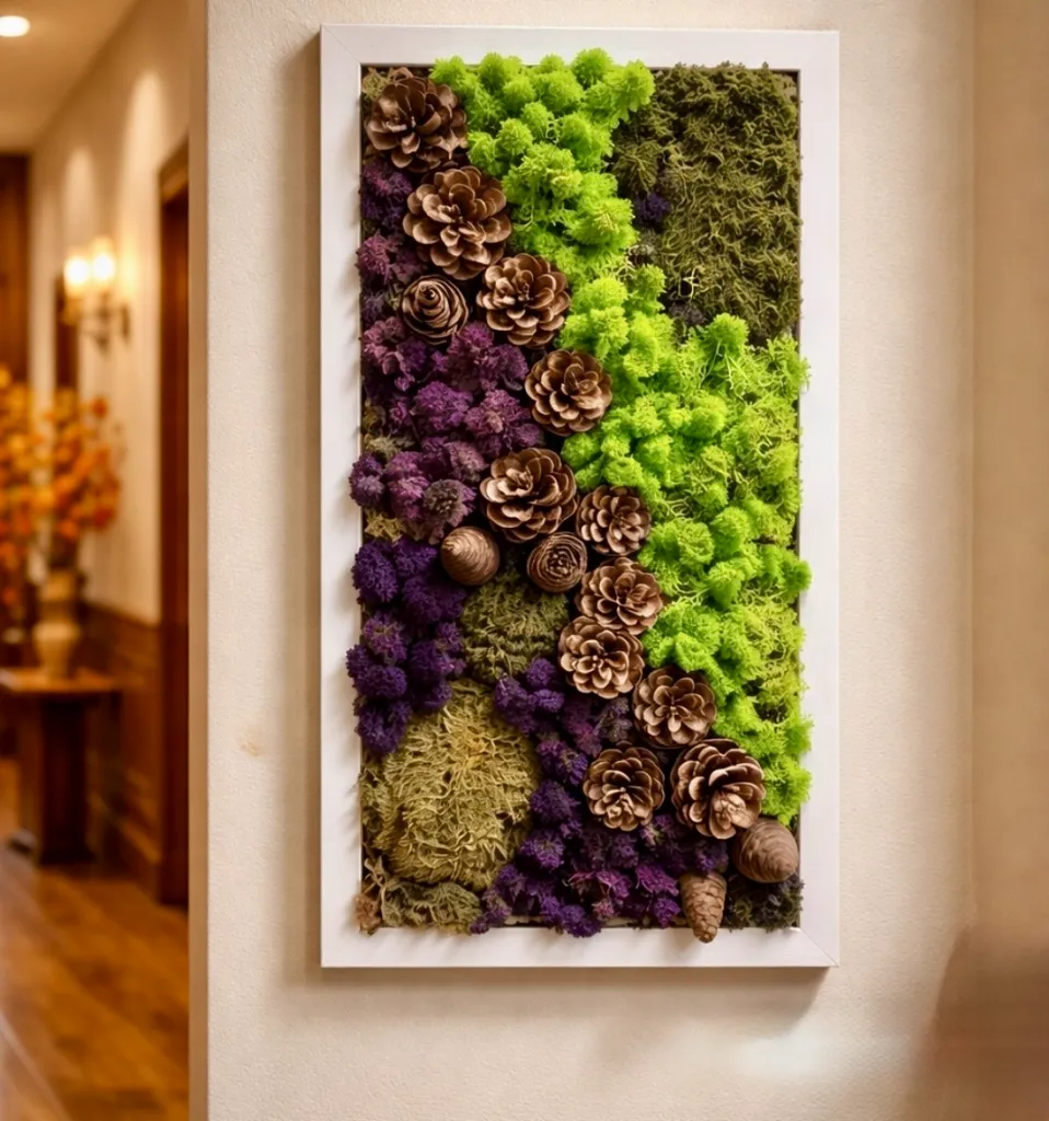 Forest Harmony Moss Frame Liliac