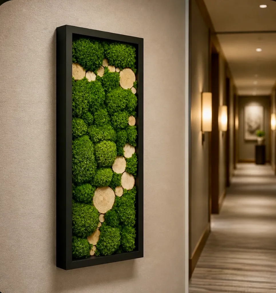 Forest Harmony Moss Frame Wood