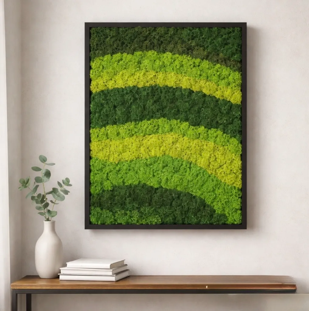 Forest Harmony Moss Frame 3 Tones Green
