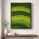Forest Harmony Moss Frame 3 Tones Green