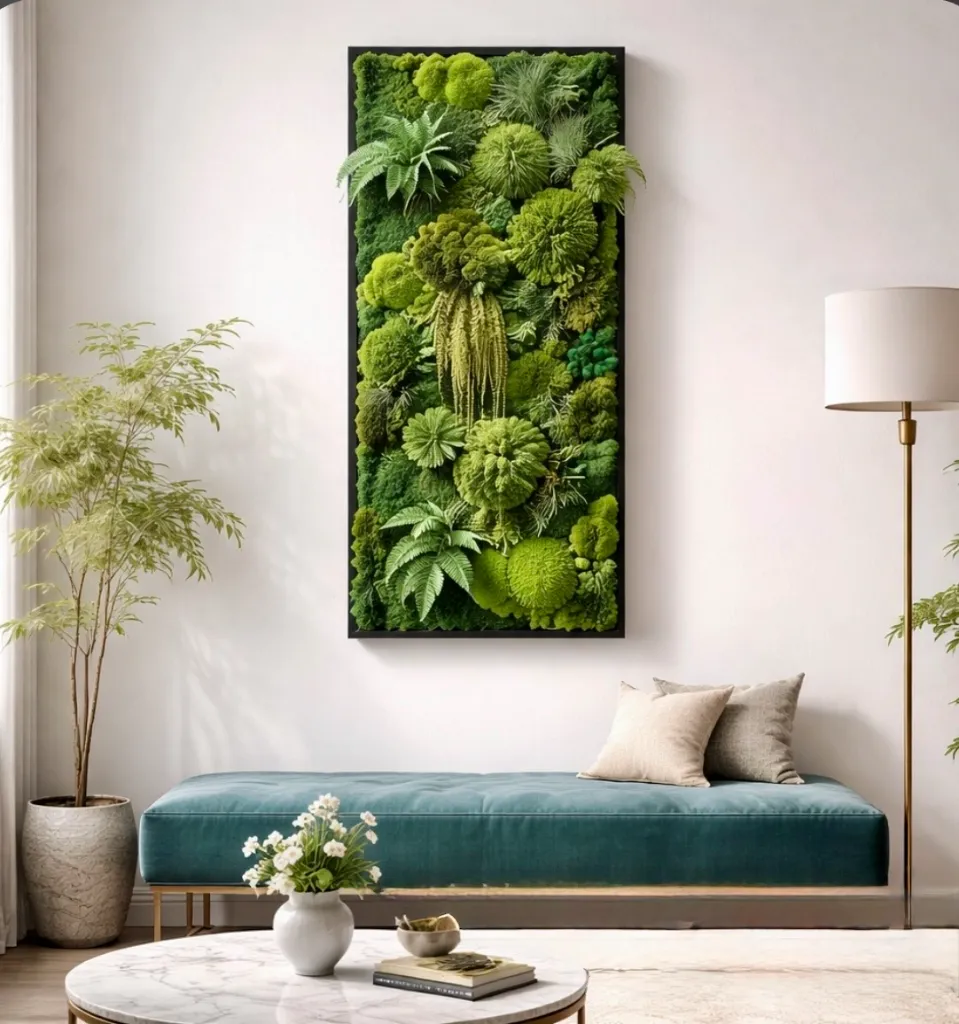 Forest Harmony Moss Frame Waterfall