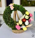 Easter Whreath Moss Decor