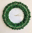 3 Tones Greeen Moss  Wall Clock