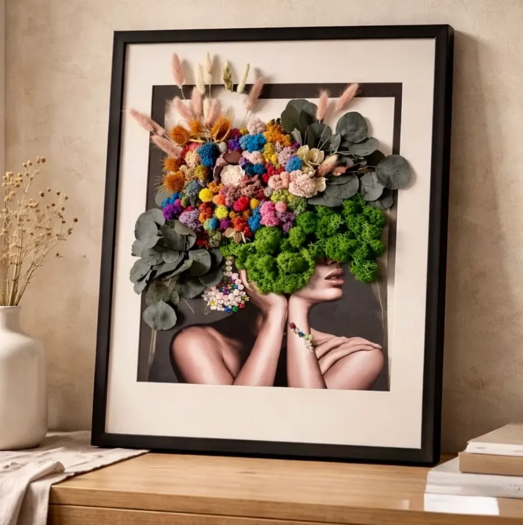 Blooming Beauty – Moss Woman Portrait